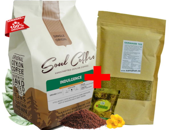 Kombi-Angebot Soul Coffee Indulgence 500g Pulver + Samahan LOSE 500g