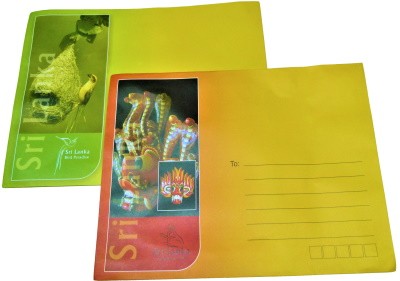 3x SriLanka Briefumschlag XL Papier
